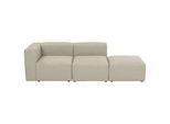 Max Winzer Ottomane , Creme , Textil , Uni , 250x73x100 cm , Goldenes M, Made in Germany , Typenauswahl, Rücken echt , Wohnzimmer, Sofas & Couches, Sofas, Recamieren