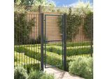 vidaXL Mesh-Gartentor Verzinkter Stahl 100 x 250 cm Grau
