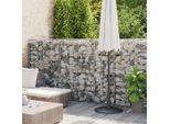 vidaXL Gabionenwand mit Abdeckung Verzinkter Stahl 600×50×150 cm