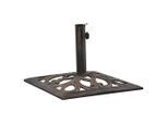 vidaXL Sonnenschirmständer Bronze 12 kg 49 cm Gusseisen