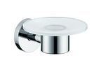 hansgrohe Seifenhalter Logis 40515820 brushed nickel, mit Kristallglasschale
