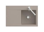 Villeroy und Boch Subway Style 45 Einbauspüle 334702SL rechts, mit Ablaufgarnitur, Excenterbetätigung, stone CeramicPlus, 78 x 51 cm