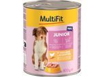 MultiFit Junior Pate Geflügel mit Karotten 6x800 g