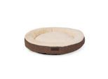 Lionto Rundes Hundebett braun S