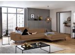 Ecksofa W.SCHILLIG "piedroo, Designsofa mit tollem Sitzkomfort, bequem, L-Form", braun (fango z69), B:343cm H:70cm T:193cm, Longlife Xtra-Leder Z69: Das feinnarbige, gedeckte Softleder Z69 besticht durch seine außergewöhnliche Weichheit im trendigen »Vintage-Look«, Hautstärke 0, 9 - 1, 1 mm, Sofas, Ecksofa, Kopfteilverstellung, wahlweise mit Sitztiefenverstellung, Breite 343cm