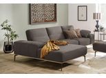 Ecksofa W.SCHILLIG "run, Designsofa mit tollem Sitzkomfort, L-Form", braun (stone w82), B:299cm H:88cm T:178cm, Longlife Xtra-Leder Z73: Naturwalkleder der Luxusklasse aus den erlesensten Rohhäuten. Hautstärke 1, 1 – 1, 3 mm;ROHLEDER Jacquard-Flachgewebe Q2 W60 (63% Polyester, 37% Polyacryl);ROHLEDER Chenille-Flachgewebe Q2 W77 (68% Polyacryl, 32% Polyester);Stoff S37 (100% Polyester), Sofas, Ecks