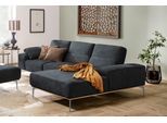 Ecksofa W.SCHILLIG "run, Designsofa mit tollem Sitzkomfort, bequem, L-Form", schwarz (nachtschwarz z73), B:299cm H:88cm T:178cm, Longlife Xtra-Leder Z73: Naturwalkleder der Luxusklasse aus den erlesensten Rohhäuten. Hautstärke 1, 1 – 1, 3 mm;ROHLEDER Jacquard-Flachgewebe Q2 W60 (63% Polyester, 37% Polyacryl);ROHLEDER Chenille-Flachgewebe Q2 W77 (68% Polyacryl, 32% Polyester);Stoff S37 (100% Polyes