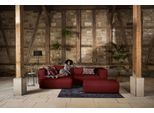 Ecksofa W.SCHILLIG "around-the-block, modern und elegant, bequem, L-Form", rot (ruby rot z59), B:300cm H:66cm T:164cm, Longlife Xtra-Leder Z59: Glattleder mit modischer Prägung. Hautstärke 0, 9 - 1, 1 mm, Sofas, Ecksofa, mit eleganter Biese, mit Federkern