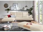 Ecksofa W.SCHILLIG "broadway, Designsofa mit tollem Sitzkomfort, L-Form", grau (eisgrau z59), B:291cm H:94cm T:164cm, Longlife Xtra-Leder Z59: Glattleder mit modischer Prägung. Hautstärke 0, 9 - 1, 1 mm, Sofas, Ecksofa, Sitztiefenverstellung, Kopfteil- & Seitenteilverstellung, Breite 291cm