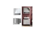 Vicco Bad-Spiegelschrank Eliza Weiß 70 x 65 cm mit 2 Türen