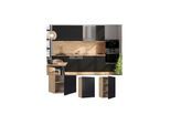 Vicco Hängeschrank Fame-Line Eiche Schwarz gestreift 50 cm