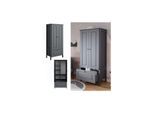 Vitalispa Kinderkleiderschrank Ajaton Grau 83,3 x 187 cm