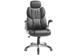 Boxxx Chefsessel , Schwarz, Silberfarben , Textil , Sternfuß , 70x129x72 cm , Sitzfläche 360° drehbar, ergonomische Rückenlehne , Büromöbel, Büromöbel-Sets & Büromöbel-Serien, Büromöbelserien