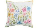 Esposa Kissenhülle , Multicolor , Textil , Blume , 45x45 cm , Heimtextilien, Bezüge, Kissenbezüge