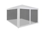 vidaXL Partyzelt mit 4 Mesh-Seitenwänden 4 x 3 m