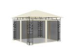 vidaXL Pavillon mit Moskitonetz 3x3x2,73 m Creme 180 g/m²