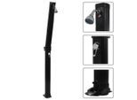 vidaXL Solardusche Klappbar Schwarz 214 cm 23 L