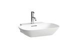 LAUFEN INO Waschtisch 8103024001091, 56x45cm, LCC, weiß, ohne Hahnloch, mit Überlauf, Saphirkeramik