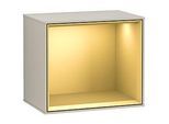 Villeroy und Boch Finion Regalmodul F590HFHH 41,8x35,6x27cm, Ladestation, Regal Gold Matt, Sand Matt Lacquer