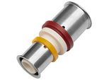 KAN-therm Kupplung 1009046032 25 x 20 mm, PPSU, reduziert, mit Presshülse U und TH