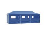 vidaXL Faltzelt Partyzelt Pop-Up mit 8 Seitenwänden 870x291x315 cm Blau