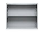 Schäfer Shop Select Aufsatzregal MS, 2 OH, B 800 x T 400 x H 800 mm, Stahlblech, Lichtgrau