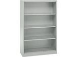 Schäfer Shop Select Regalschrank MS, 4 OH, B 950 x T 400 x H 1584 mm, Stahlblech, lichtgrau
