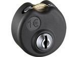 C+P WF-Lock Pfandschloss, für 1 Euro-Münze, schwarz