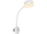 LED-Wandleuchte Lehovo Weiß max. 4 Watt Wandlampe