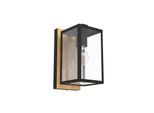 EGLO BUDRONE outdoor wall lamp black/brown