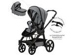 Kombi-Kinderwagen HARTAN "Rock it GTR Outdoor mit Handbremse", Baby, grau (graphit), Aluminium, Polyester, Baumwolle, Kinderwagen, Made in Germany