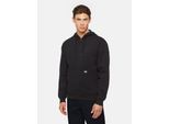 Kapuzensweatjacke DICKIES "Dickies Workwear Sweatshirt MWG FUL ZIP FLC HOD REG BLACK", Mädchen, Gr. XL, schwarz, Obermaterial: 80% Baumwolle, 20% Polyester, Sweatjacken