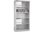 Schäfer Shop Select Regalschrank MS, 5 OH, B 800 x T 400 x H 1935 mm, Stahlblech, Verkehrsweiss
