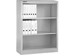 Schäfer Shop Select Regalschrank MS, 3 OH, B 800 x T 400 x H 1215 mm, Stahlblech, Verkehrsweiss