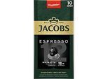 Jacobs Professional Espresso 12 Ristretto Kaffeekapseln, Röstkaffee, 10 x 52 g, Nespresso®-kompatibel, gemahlen