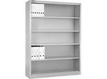 Schäfer Shop Select Regalschrank MS, 5 OH, B 1200 x T 400 x H 1935 mm, Stahlblech, Verkehrsweiss