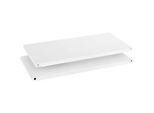 Schäfer Shop Select Fachboden MS, 2 Stück, B 950 x T 360 x H 25 mm, Stahl, RAL 9016 Verkehrsweiss