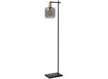 Lucide Stehleuchte , Schwarz , Glas , 31x150x35.5 cm , RoHS, Reach , Schnurschalter , Lampen & Leuchten, Innenbeleuchtung, Stehlampen, Stehlampen