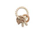 Magni Teether bracelet in LFGB silicone with bunny appendix - Beige