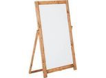 Update Display Infotafel FLOOR, magnethaftend, Whiteboard, klappbare Rückenstütze, Kiefernholz, 440 x 770 mm