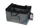 Kerbl Pet Fahrradtasche Vacation für kleine Hunde, Grau/Blau