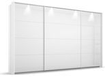 Schwebetürenschrank RAUCH "Oteli", weiß (weiß, hochglanz weiß), B:323cm H:233cm T:68cm, Holzwerkstoff, Schränke, inkl. Passepartout optional mit Beleuchtung