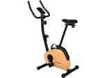 Heimtrainer CHRISTOPEIT SPORT "HT 2.2", braun (holzlook), Fahrradtrainer, ohne Unterlegmatte, Schwungmasse ca. 5 kg, 8 Widerstandsstufen, B:47cm H:122cm L:89cm