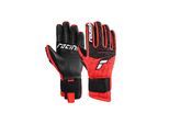 Skihandschuhe REUSCH "World Cup Warrior Neo", Damen, Gr. 9, schwarz (schwarz, rot), 90% Polyester, 10% Ziegenleder, mehrfarbig, Handschuhe, mit praktischer Polsterung