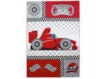 Ben'n'jen Kinderteppich , Rot , Textil , Auto , rechteckig , 200x290 cm , Oeko-Tex® Standard 100 , pflegeleicht , Teppiche Und Böden, Teppiche, Kinderteppiche