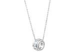 Kette mit Anhänger CELESTA, silber (silbergrau), Halsketten, Damen, 42+3cm, Silber 925 (Sterlingsilber), L: 45 B: 8mm, glänzend, B:8mm