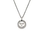 Kette mit Anhänger CELESTA "Silber 925 rhodiniert 36/40cm lang mit Engel-Motiv", silber (silbergrau), Halsketten, Damen, 36cm, Silber 925 (Sterlingsilber), L: 36 B: 13mm, glänzend, B:13mm