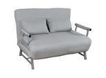 Schlafsofa VCM "VCM Schlafsofa Polyester-Stoff Maße H. 95 x B. 127 x T. 78 cm Sofa mit Schlaffunktion Schlafsofa - Kolino" Gr. 127, grau, B:127cm H:95cm T:78cm, Obermaterial: 90% Textilmaterial TEXMAT. 10% Holz Wood., Sofas