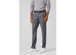 Anzughose MEYER "Bonn", Herren, Gr. 24, Normalgrößen, grau, 100% Wolle, unifarben, slim fit lang, Hosen Anzughose, mit Französischen Seitentaschen