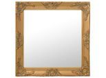 vidaXL Wandspiegel im Barock-Stil 60x60 cm Golden